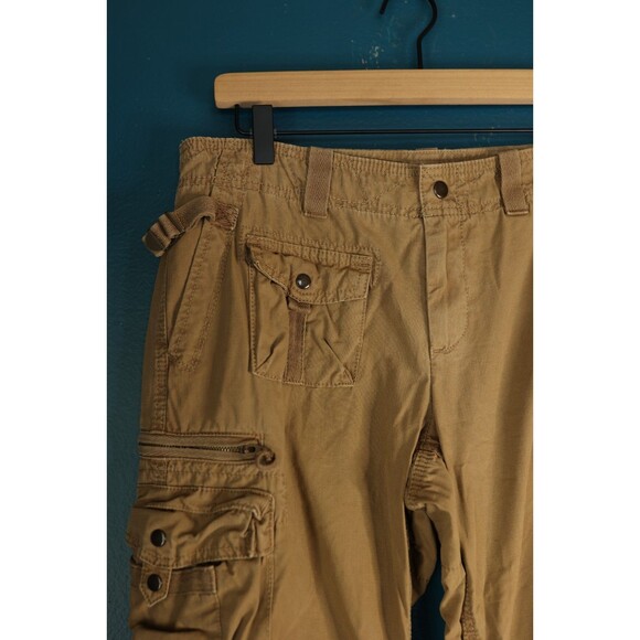 Vintage 90s Y2K Gap Pants Womens 10 Khakis Cargo Baggy Utility Low Rise Grunge - Picture 10 of 16